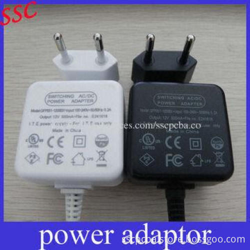 12V DC 1/2A 6W Switching power supplier for laptop AC adapter, input voltage